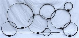 Metal Wall Hanging W/7 Candle Holders 30” X 62”