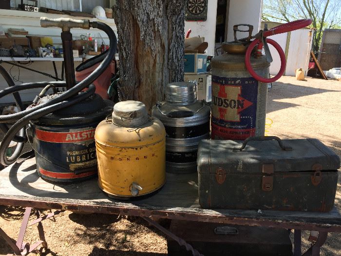 Vintage Oil Cans (Allstate, Mohawk, Hudson)