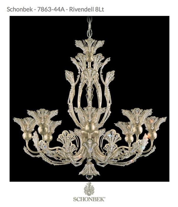 Schonbeck Rivendell crystal chandelier. $2300.
