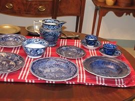 Blue transferware