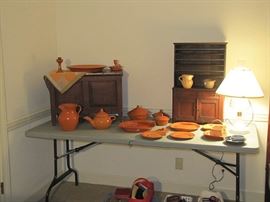 Storage chest, Jugtown, miniature cupboard