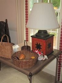 Great lamps, baskets