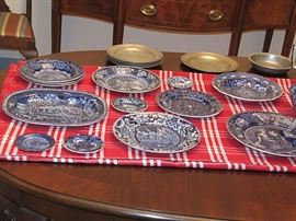 English transferware, historical blue