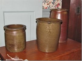 Salt glazed North Carolina pottery