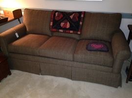 Dark brown tweed Lawson style sofa