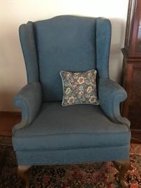 Wing-back chair in excellent condition