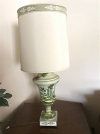 Italian hand painted larger sized lamp
