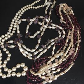 Wonderful costume jewelry - pearls are real.