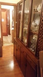 CHINA CABINET AND CONTENTS