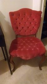Hollywood Regency style padded chair
