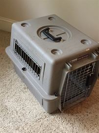 Small dog kennel side view