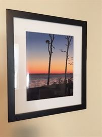 Beach Sunset Photo Framed