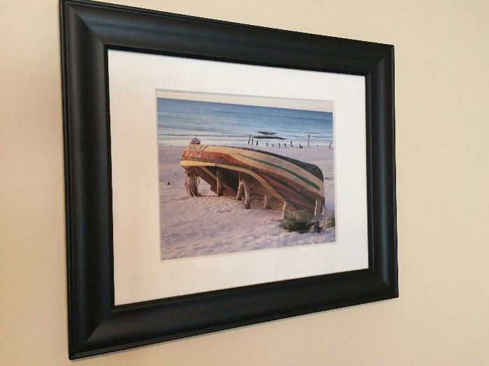 Painted Boat Photo Framed