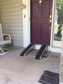 5 foot telescoping ramp for wheelchairs for one step rise.
