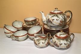 Hand Painted Tea Set