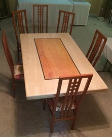 Traventine Table Italian Chairs