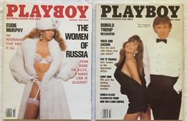 Feb & March 1990, Two of Over 500 Playboy Magazines & Special Editions  1960's-2010
