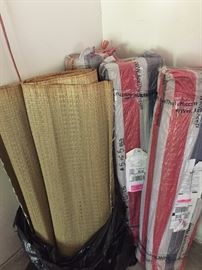 Large Rolls of Woven Grass