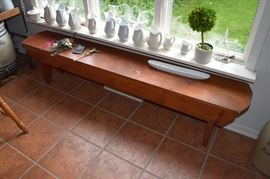 Long pine primitive bench