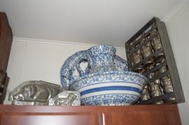 Spatterware and Easter Bunny chocolate molds