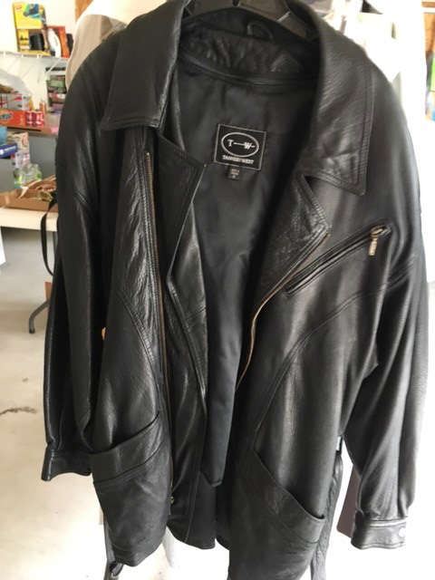 Gently used leather jacket