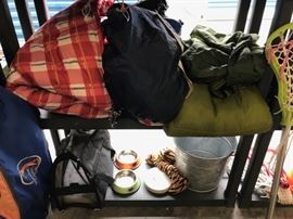 Camping gear - there is also a tent!