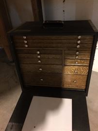 Vintage portable dental cabinet