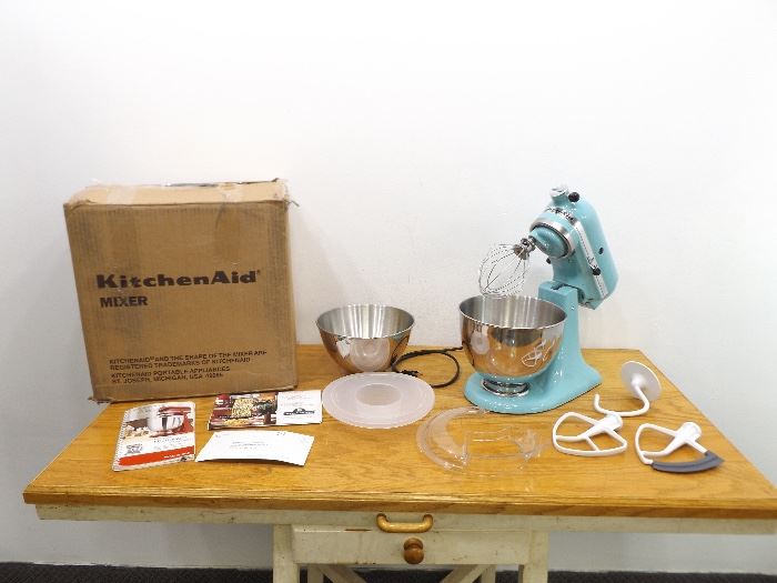 New in Box 9-Piece KitchenAid Tilt-Head Stand Mixer
