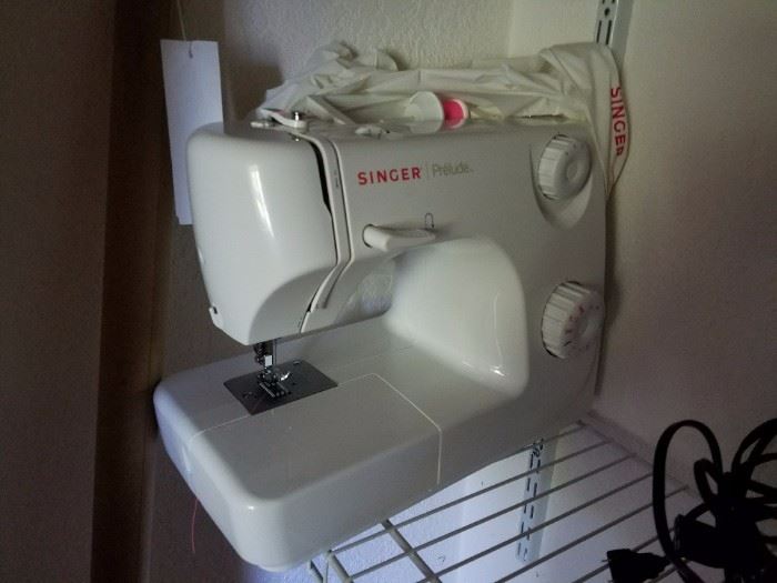 Portable Singer Sewing Machine and other sewing supplies