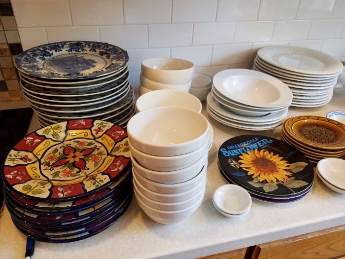 Lots of dishes 