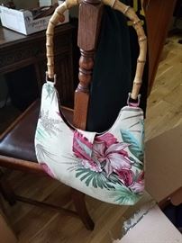 Vintage Material on this fun summer bag