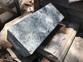 Exotic marble pedestal