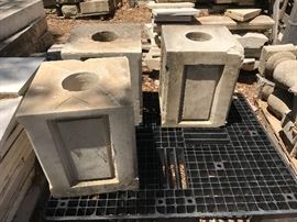 Limestone pedestals