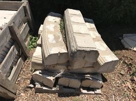 Limes stone curbs for balustrade
