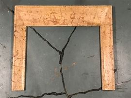 Stone fireplace surround