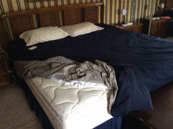Sleep number king size bed & mattress