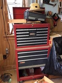 Tool chest with tools inside