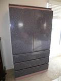 Bedroom dresser - grey & purple