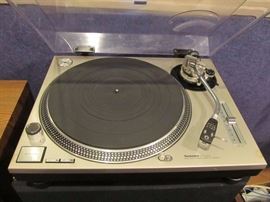 Technics Quartz SL-1200MK2 direct drive turntable system.