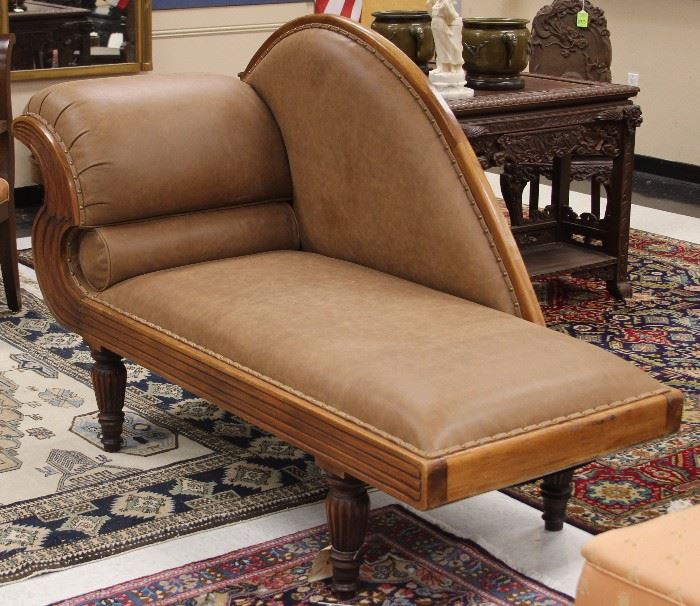 Lot #6017 - VICTORIAN CARVED MAHOGANY SETTEE