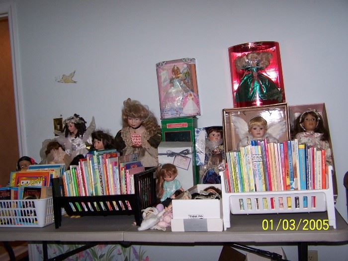 More Children's Books and  some of the Dolls