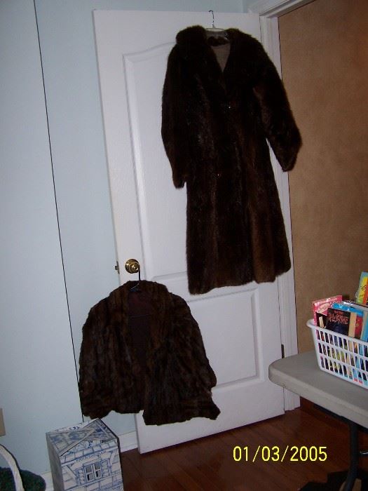 Fur Jacket and full length Fur Coat