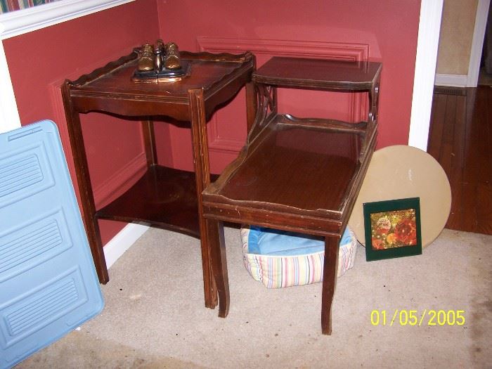 two vintage End Tables