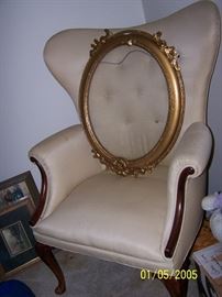 vintage Chair, wall Mirror