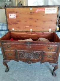 Lane claw foot chest