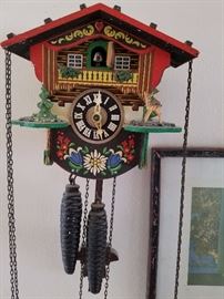Colorful German cuckcoo clock