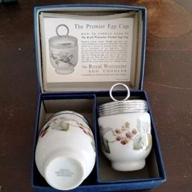 Royal Worcester Egg Coddlers in box
