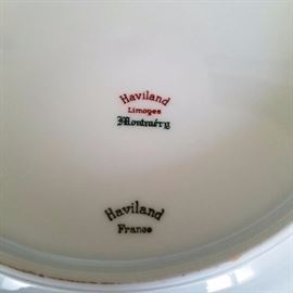 Stamp on Haviland Limoges France "Montmery"