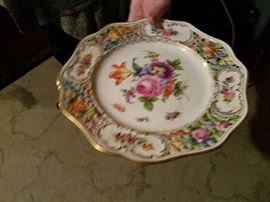 Huge assortment of Dresden plates, bowls, cake plates, baskets, cups, saucers, sugars, creamers, vases, More than 100 pieces!!!