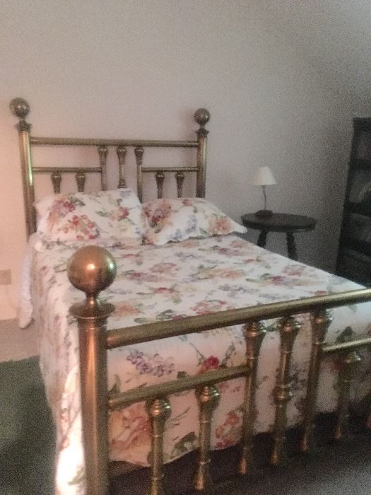 Full size antique brass bed